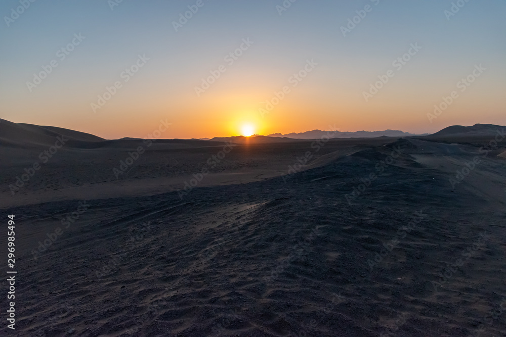 Sunset over the desert - Iran