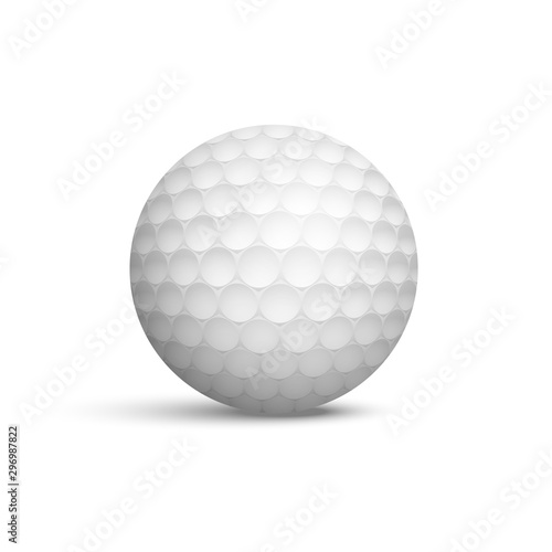 Golf ball realistic vector illustration