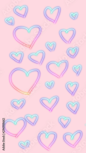 seamless pattern with hearts