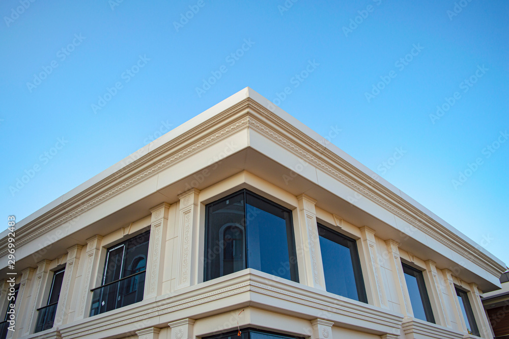 modern building blue sky