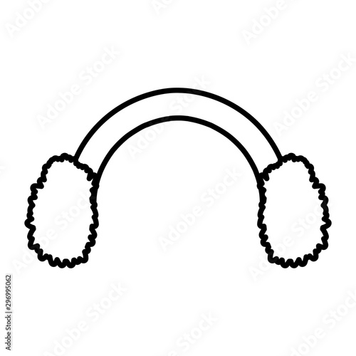 ear muffs accessory winter protection thick line