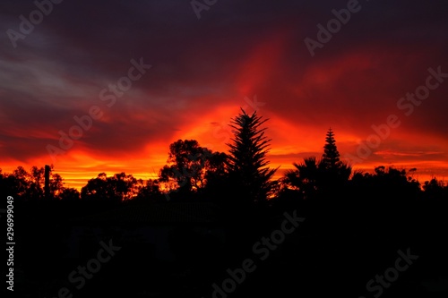 Spectacular sunset with fire color © SoniaBonet