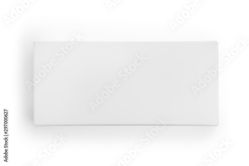 White box top view isolated with clipping path