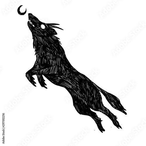 Wolf horn Illustration photo