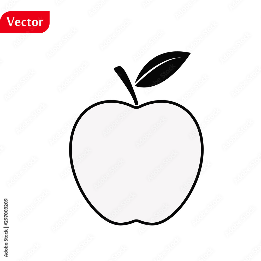 Apple line icon, outline vector sign, linear style pictogram isolated on white. Symbol, logo illustration. Editable stroke. Pixel perfect vector graphics Apple line icon, outline vector sign, linear style pictogram isolated on white. Symbol, logo illustration. Editable stroke. Pixel perfect vector graphics