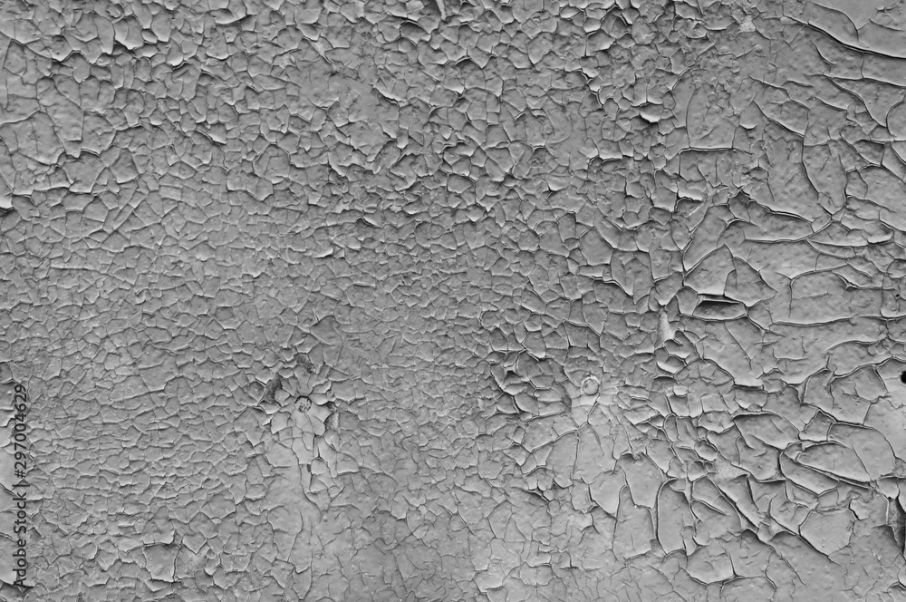 Black and white wall with cracks background