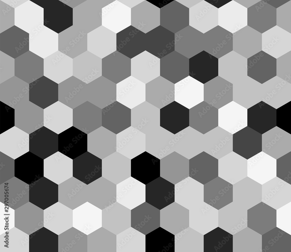 Abstract hexagons gray background Abstract hexagons gray background