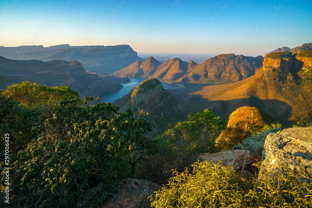 three rondavels and blyde river canyon at sunset, south africa 44