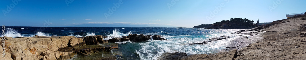 Panorama of the sea. Veli Lošinj. Croatia.