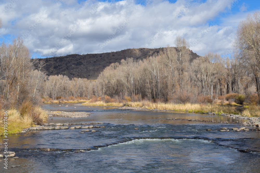 Colorado River near headwaters after fall Colorado River near headwaters after fall