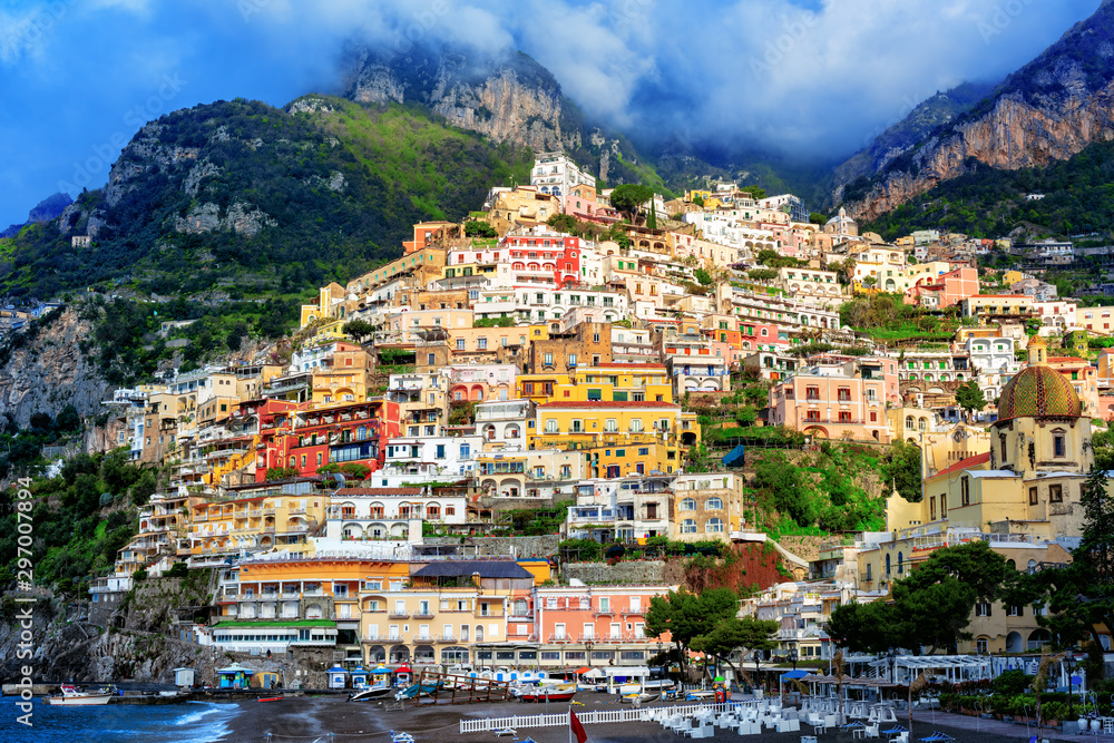Positano village, Amalfi coast, Italy