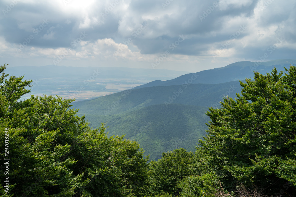 Shipka Pass - a scenic mountain pass through the Balkan Mountains in Bulgaria.