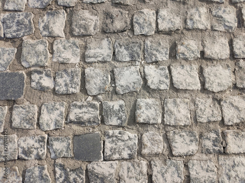 Tile grey pavement in square shape