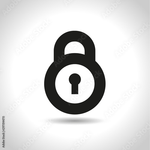 lock, unlock icon. protection image. set vector, eps.