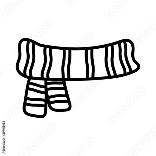 warm scarf clothes winter christmas thick line