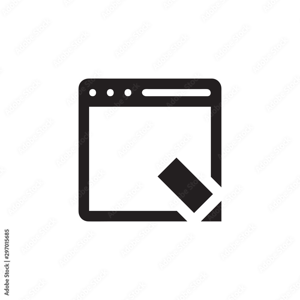 Browser icon vector isolated on background. Trendy sweet symbol. Pixel perfect. illustration EPS 10. - Vector Browser icon vector isolated on background. Trendy sweet symbol. Pixel perfect. illustration EPS 10. - Vector