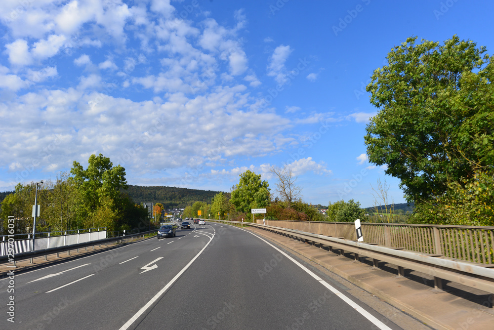 Bundesstraße 276 bei Wächtersbach/Main-Kinzig-Kreis Hessen Bundesstraße 276 bei Wächtersbach/Main-Kinzig-Kreis Hessen