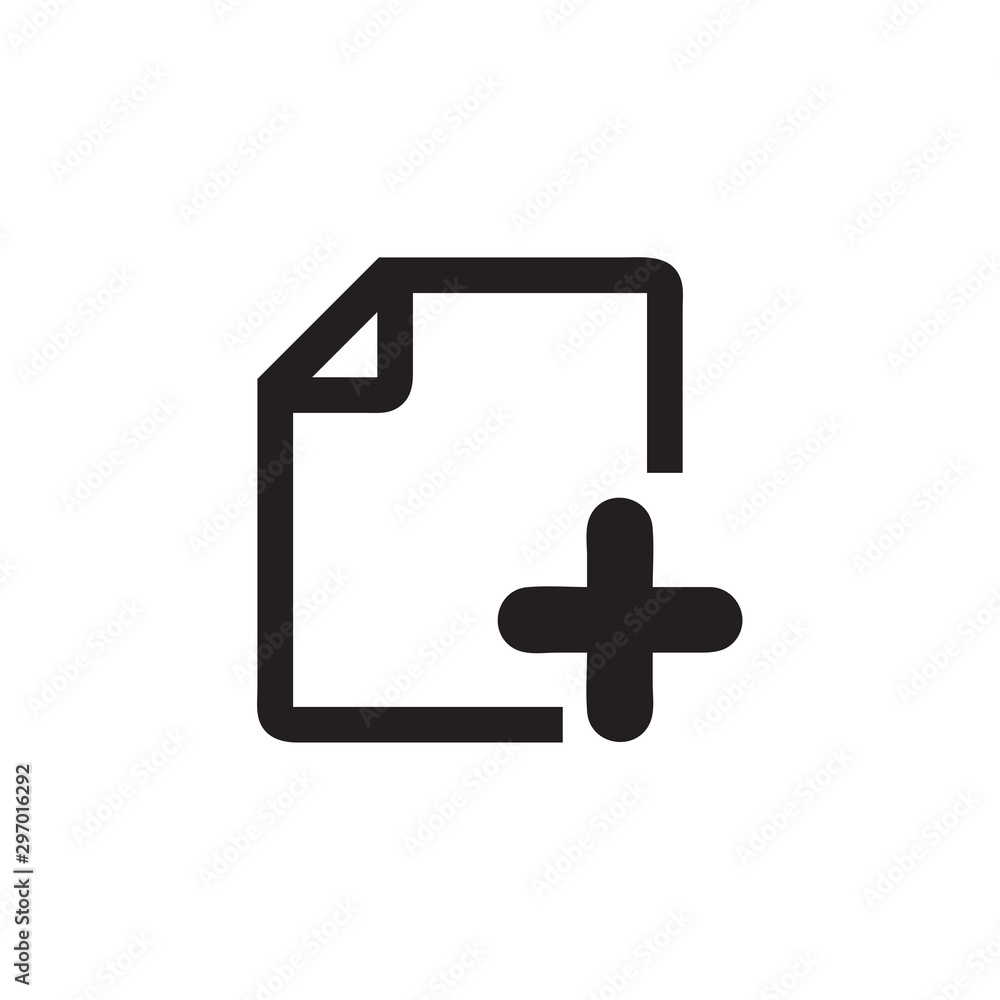 Fototapeta premium Document icon vector isolated on background. Trendy sweet symbol. Pixel perfect. illustration EPS 10. - Vector