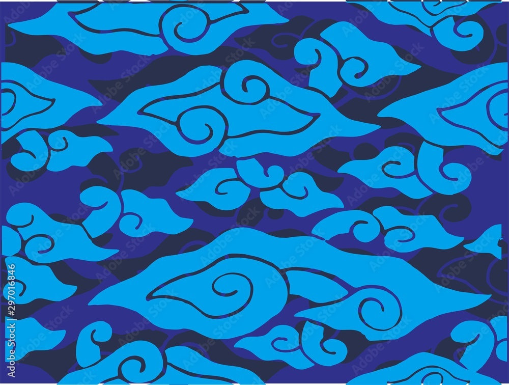 Indonesian batik designs with various styles and patterns that are very distinctive Indonesian batik designs with various styles and patterns that are very distinctive
