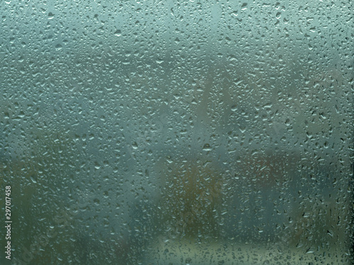 Rain drops on window