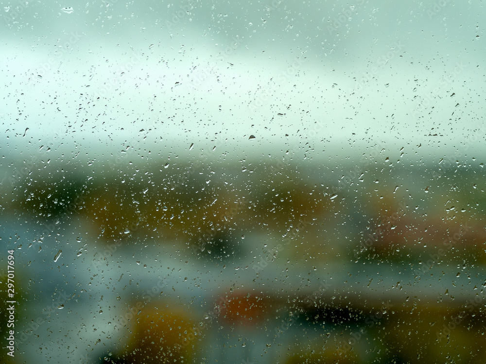 Rain drops on window Rain drops on window