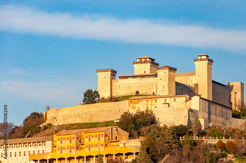 Spoleto in Umbria, Italy. View of the 
