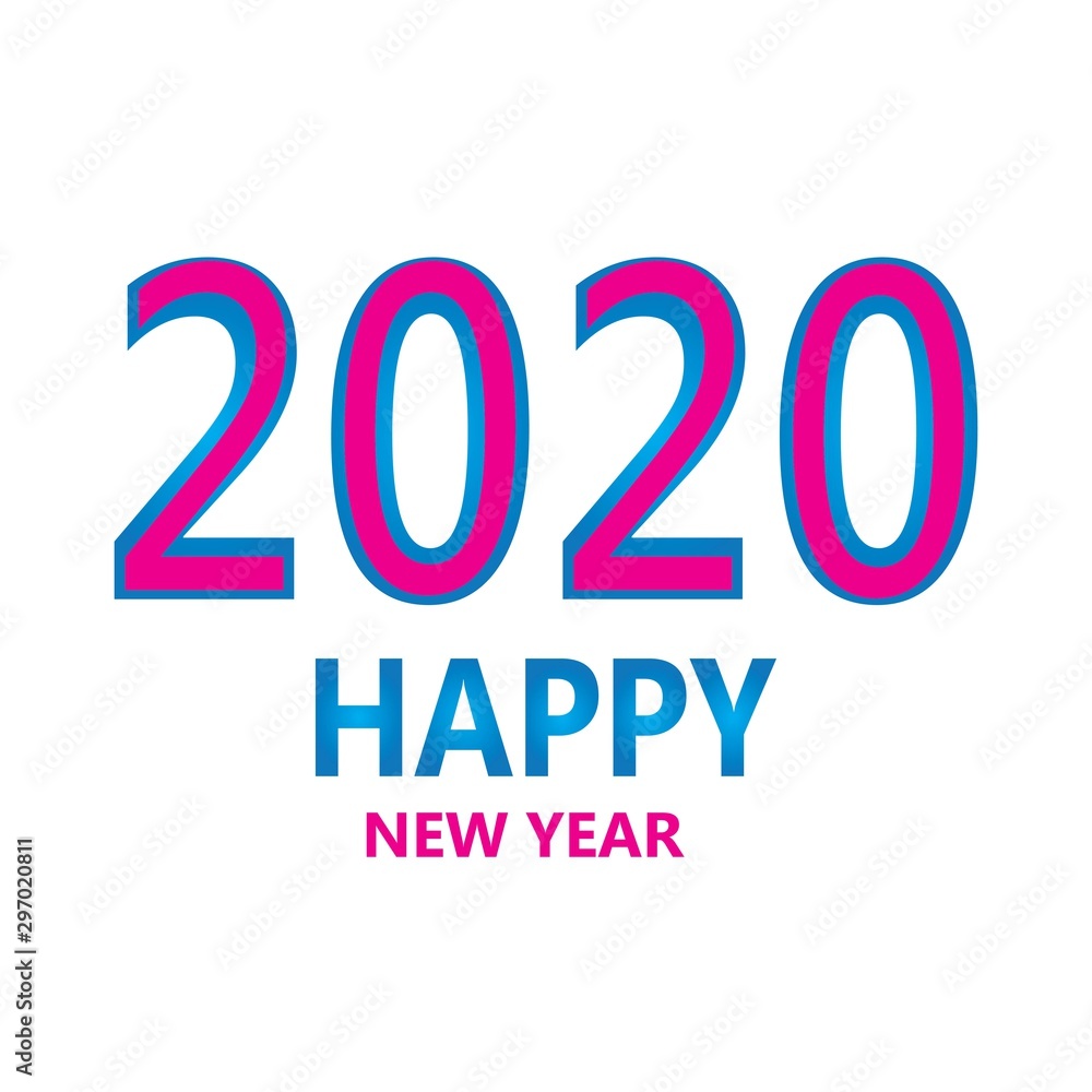 happy new year 2020 logo vector happy new year 2020 logo vector