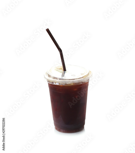 Black coffee with ice
