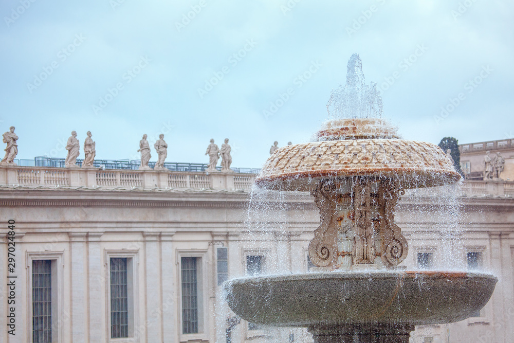 famous Fontana del Bernini in Vatican 