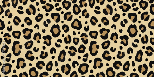 Leopard seamless pattern. Fashion stylish vector texture. photo