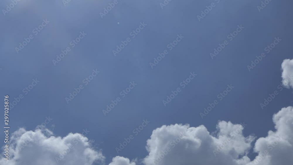 Moving clouds and Blue Sky Big White Clouds Weather Background Moving clouds and Blue Sky Big White Clouds Weather Background