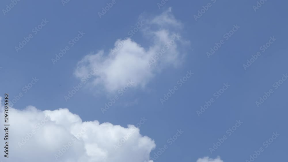 Moving clouds and Blue Sky Big White Clouds Weather Background Moving clouds and Blue Sky Big White Clouds Weather Background