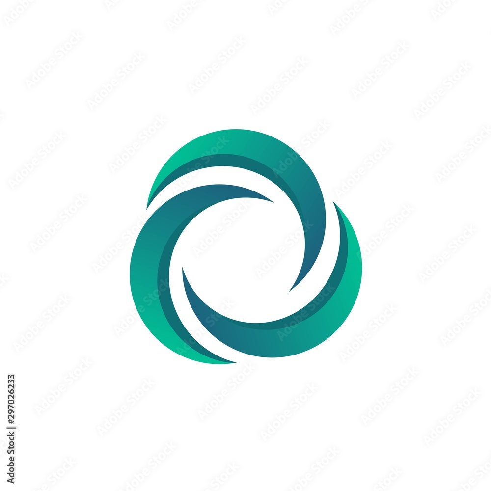 Circle technology abstract logo Circle technology abstract logo