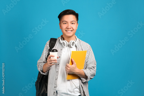 Portrait of Asian student w...