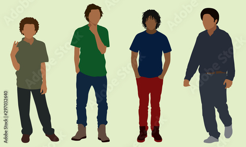 Black Teens and Boys Wearing Natural Hair