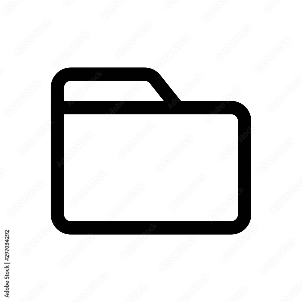 folder line vector single icon folder line vector single icon
