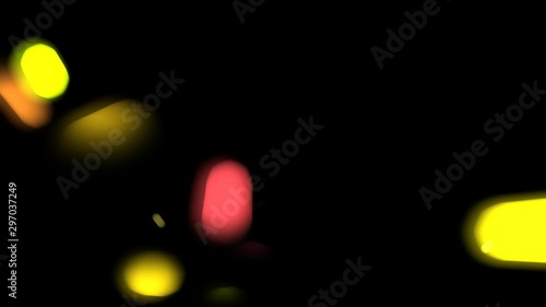 colorful bokeh particles overlay with alpha channel