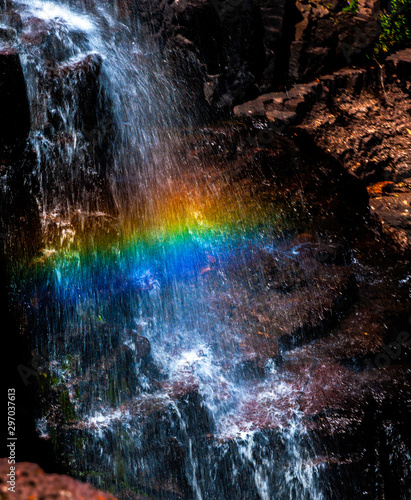 Fototapeta Naklejka Na Ścianę i Meble -  Rainbow in waterfall