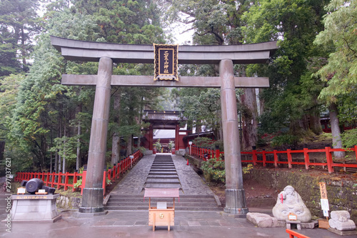 日光市　日光二荒山神社　参道と鳥居