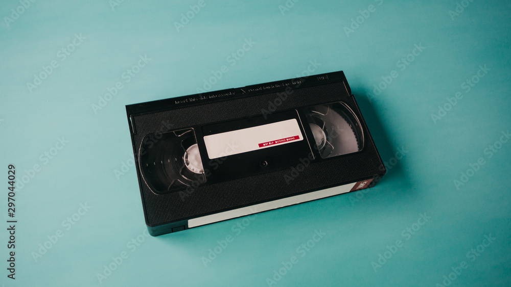 video tape on background. VHS video tape video tape on background. VHS video tape