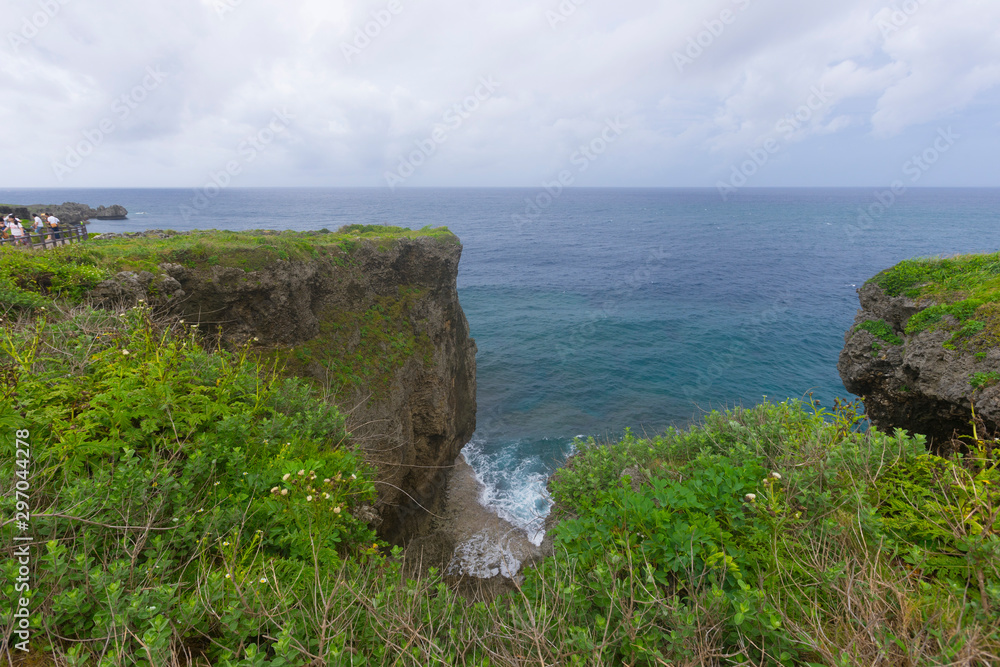 Beautiful Scenery of Manzamo Cape in Okinawa, Japan Beautiful Scenery of Manzamo Cape in Okinawa, Japan