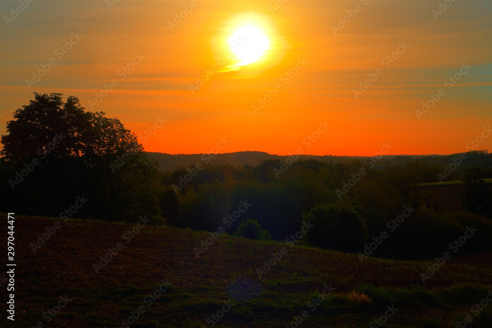 Fototapeta premium Beautiful Bilogora (Stara Diklenica, Municipality of Kapela, Bjelovar Bilogora County, Croatia)