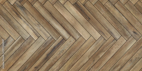 Seamless wood parquet texture horizontal herringbone various brown