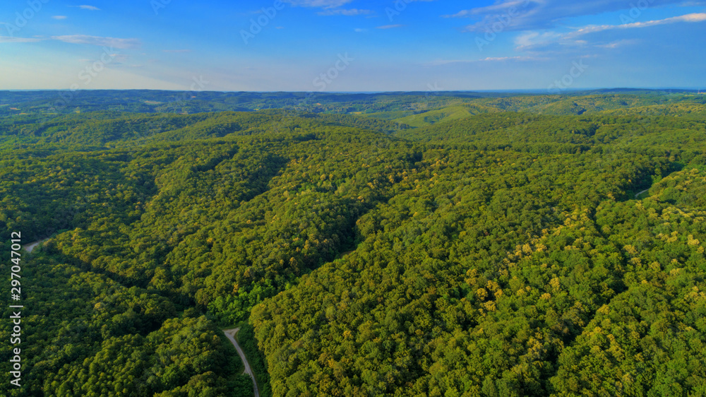 Beautiful Bilogora from above (Maglenča, Municipality of Veliko Trojstvo, Bjelovar Bilogora County, Croatia)