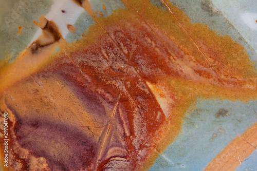 Closeup surface of jasper a natural gemstone.