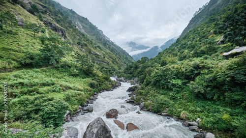 Langtang Khola near Syabru Besi photo