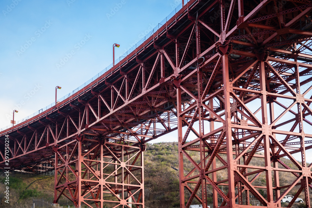 Structure under Golden Gate bridge, San Francisco