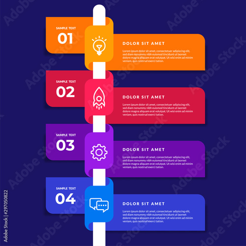 Timeline infographic design elements. Modern infographic design