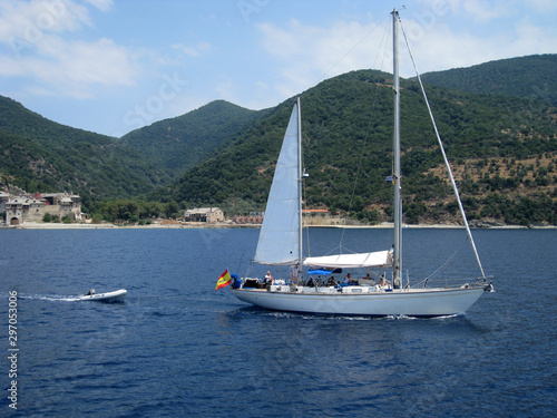 yacht in the sea