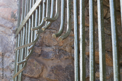 Break out of the cage. Escape. Great scary beast. Broken rods. Release from shackles.